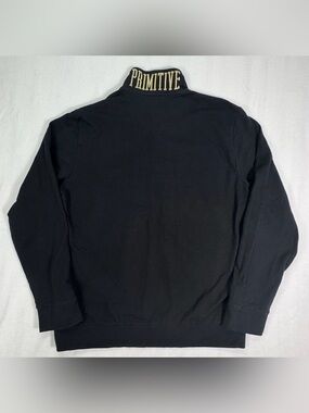 Primitive Skateboarding Quarter Zip Sweatshirt Black Gold Men’s Large